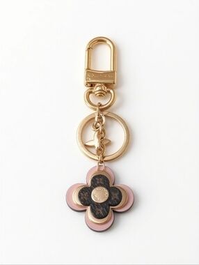 Louis Vuitton Blooming Flowers BB Bag Charm Key Holder Pink Monogram ✨ Box